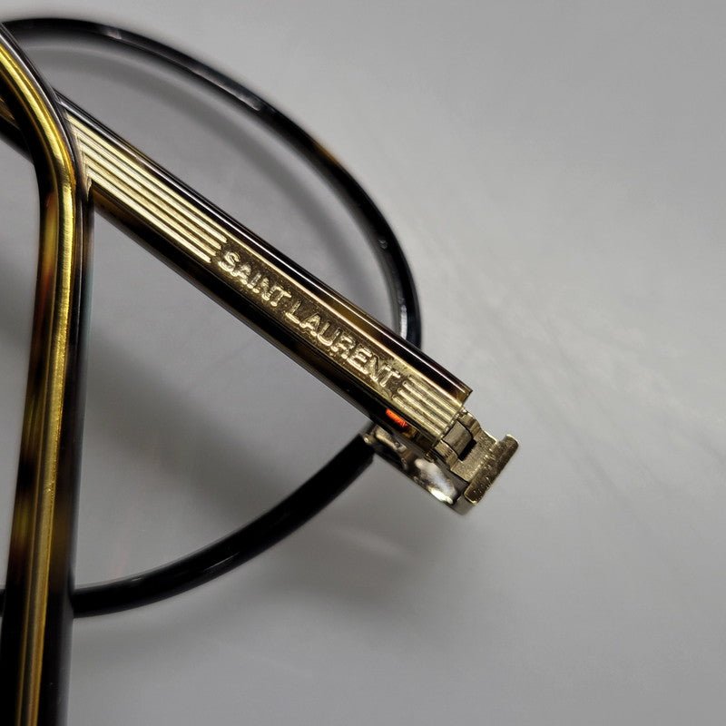 【中古品】【メンズ/レディース】 SAINT LAURENT サンローラン SL125 003 SUNGLASSES サングラス 183-260706-kh-06-izu サイズ：49□22-145 カラー：ブラウン系×ゴールド 万代Net店