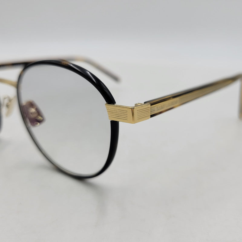 【中古品】【メンズ/レディース】 SAINT LAURENT サンローラン SL125 003 SUNGLASSES サングラス 183-260706-kh-06-izu サイズ：49□22-145 カラー：ブラウン系×ゴールド 万代Net店