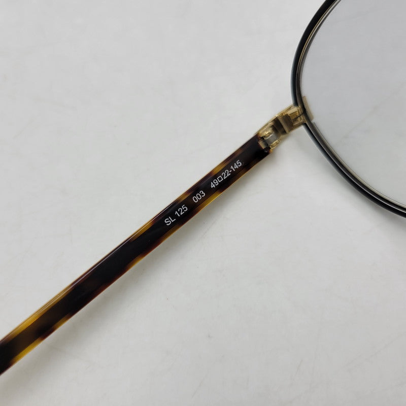 【中古品】【メンズ/レディース】 SAINT LAURENT サンローラン SL125 003 SUNGLASSES サングラス 183-260706-kh-06-izu サイズ：49□22-145 カラー：ブラウン系×ゴールド 万代Net店