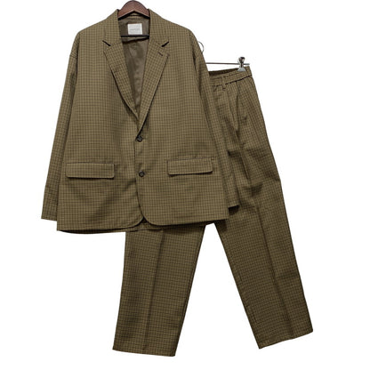 【中古品】【メンズ】 FREAK'S STORE フリークスストア 203-1554 CHECK TAILORED SET-UP チェック テーラード セットアップ 147-260709-kh-09-izu サイズ：M カラー：ブラウン系 万代Net店