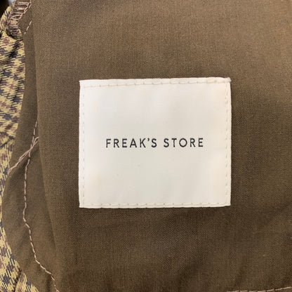 【中古品】【メンズ】 FREAK'S STORE フリークスストア 203-1554 CHECK TAILORED SET-UP チェック テーラード セットアップ 147-260709-kh-09-izu サイズ：M カラー：ブラウン系 万代Net店