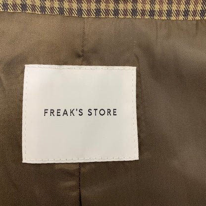 【中古品】【メンズ】 FREAK'S STORE フリークスストア 203-1554 CHECK TAILORED SET-UP チェック テーラード セットアップ 147-260709-kh-09-izu サイズ：M カラー：ブラウン系 万代Net店