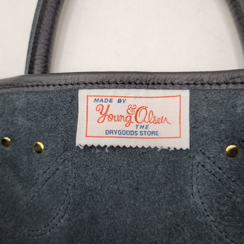 【中古品】【レディース】 YOUNG&OLSEN THE DRYG× FOODS STORE ヤングアンドオルセン ザ ドライグッズストア RAMEWORK フレームワーク 別注ストラップ付きHELLOバッグ カバン 188-260706-kh-07-izu カラー：ブラック 万代Net店