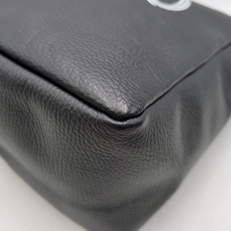 【中古品】【レディース】 YOUNG&OLSEN THE DRYG× FOODS STORE ヤングアンドオルセン ザ ドライグッズストア RAMEWORK フレームワーク 別注ストラップ付きHELLOバッグ カバン 188-260706-kh-07-izu カラー：ブラック 万代Net店