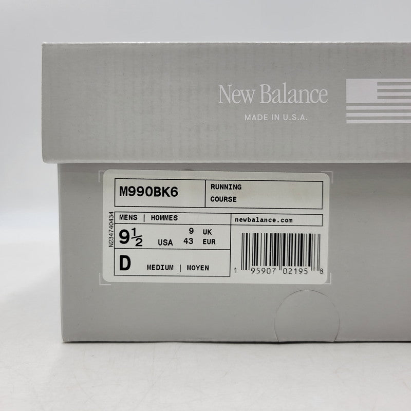 【中古品】【メンズ】 NEW BALANCE ニューバランス 990V6 M990BK6 スニーカー シューズ 靴 162-260706-ay-06-izu サイズ：27.5cm カラー：ブラック 万代Net店