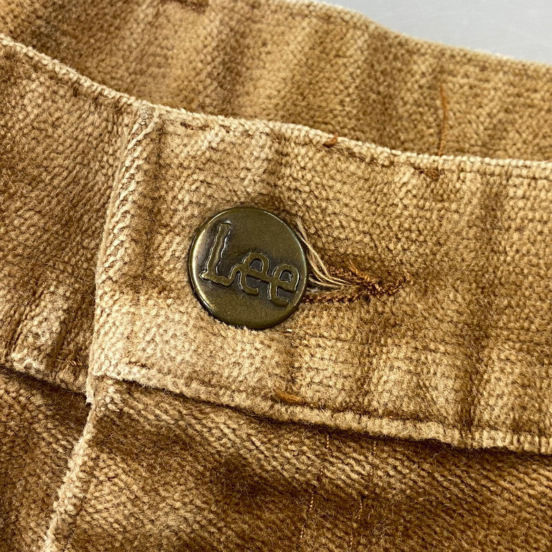 【中古品】【メンズ】 LEE リー 206-5122 USA製 42TALON タロン VELOR BOOT CUT PANTS ベロア ブーツ カット パンツ ズボン ボトムス 157-260712-ya-08-izu サイズ：36L カラー：ベージュ 万代Net店
