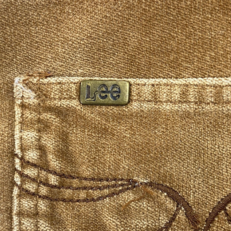 【中古品】【メンズ】 LEE リー 206-5122 USA製 42TALON タロン VELOR BOOT CUT PANTS ベロア ブーツ カット パンツ ズボン ボトムス 157-260712-ya-08-izu サイズ：36L カラー：ベージュ 万代Net店