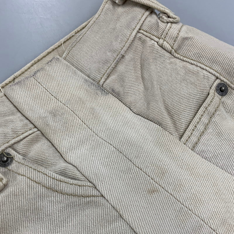 【現状渡し品】【メンズ】 LEVI'S リーバイス REMAKE FLARE PANTS リメイク フレア デニム パンツ ボトムス 157-260709-kh-11-izu カラー：アイボリー系 万代Net店