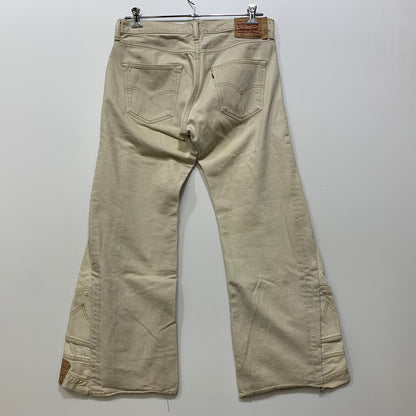 【現状渡し品】【メンズ】 LEVI'S リーバイス REMAKE FLARE PANTS リメイク フレア デニム パンツ ボトムス 157-260709-kh-11-izu カラー：アイボリー系 万代Net店