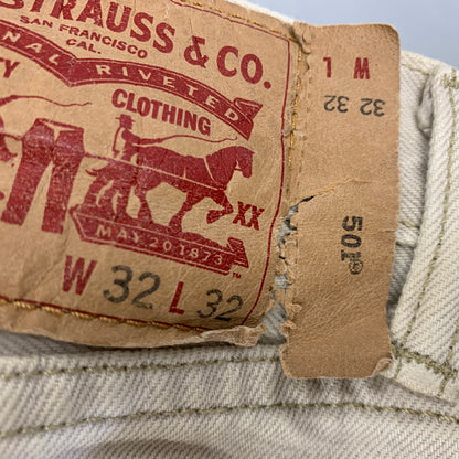 【現状渡し品】【メンズ】 LEVI'S リーバイス REMAKE FLARE PANTS リメイク フレア デニム パンツ ボトムス 157-260709-kh-11-izu カラー：アイボリー系 万代Net店