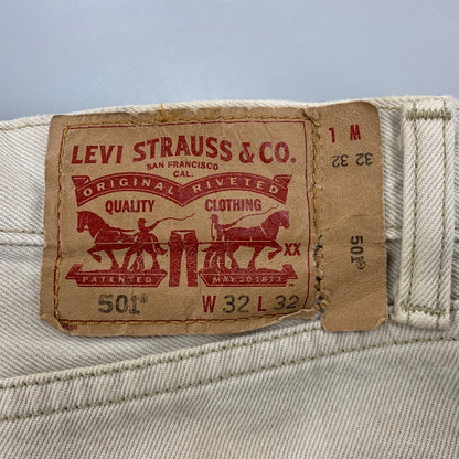 【現状渡し品】【メンズ】 LEVI'S リーバイス REMAKE FLARE PANTS リメイク フレア デニム パンツ ボトムス 157-260709-kh-11-izu カラー：アイボリー系 万代Net店