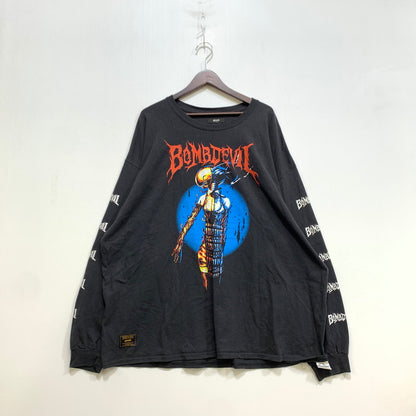 【中古品】【メンズ】 GLAMB グラム × チェンソーマン BOMB DEVIL LONG SLEEVE T ロングスリーブ Tシャツ トップス 長袖 142-260708-yn-08-izu サイズ：XL カラー：ブラック 万代Net店