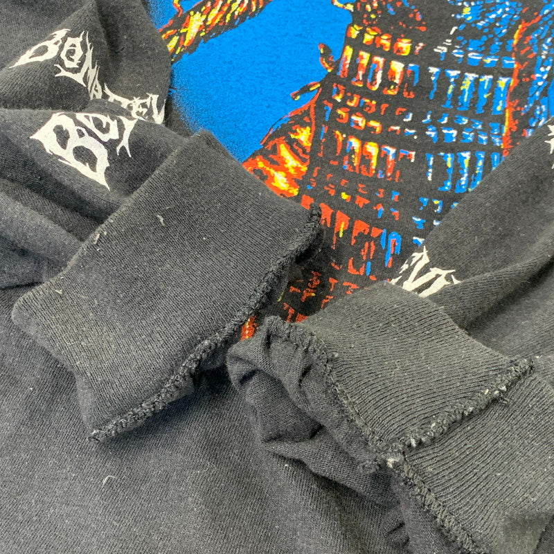 【中古品】【メンズ】 GLAMB グラム × チェンソーマン BOMB DEVIL LONG SLEEVE T ロングスリーブ Tシャツ トップス 長袖 142-260708-yn-08-izu サイズ：XL カラー：ブラック 万代Net店
