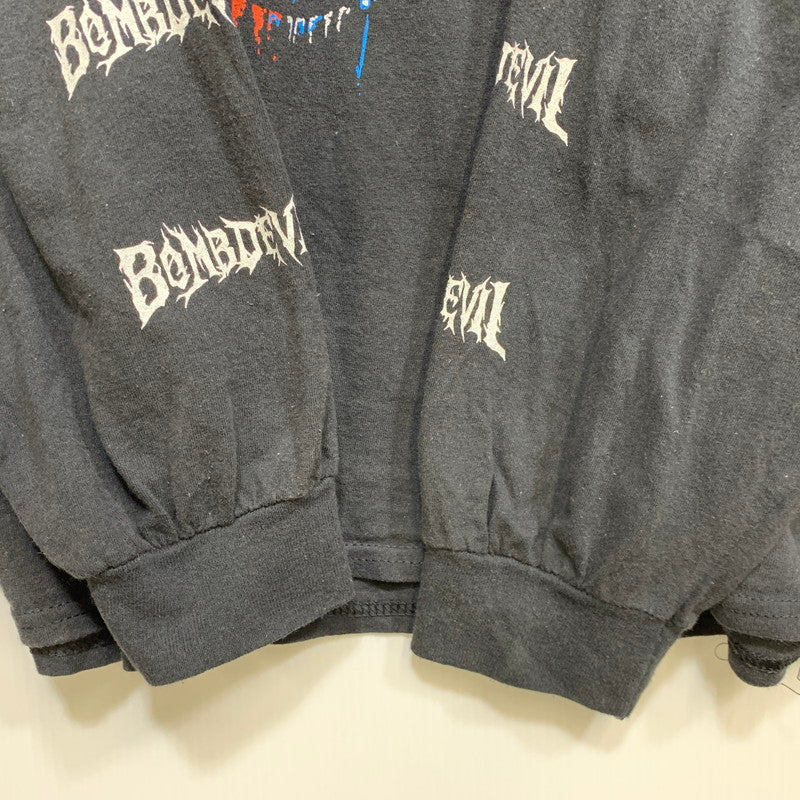 【中古品】【メンズ】 GLAMB グラム × チェンソーマン BOMB DEVIL LONG SLEEVE T ロングスリーブ Tシャツ トップス 長袖 142-260708-yn-08-izu サイズ：XL カラー：ブラック 万代Net店