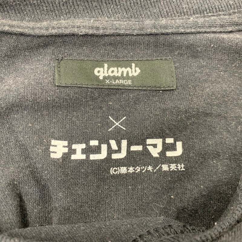 【中古品】【メンズ】 GLAMB グラム × チェンソーマン BOMB DEVIL LONG SLEEVE T ロングスリーブ Tシャツ トップス 長袖 142-260708-yn-08-izu サイズ：XL カラー：ブラック 万代Net店