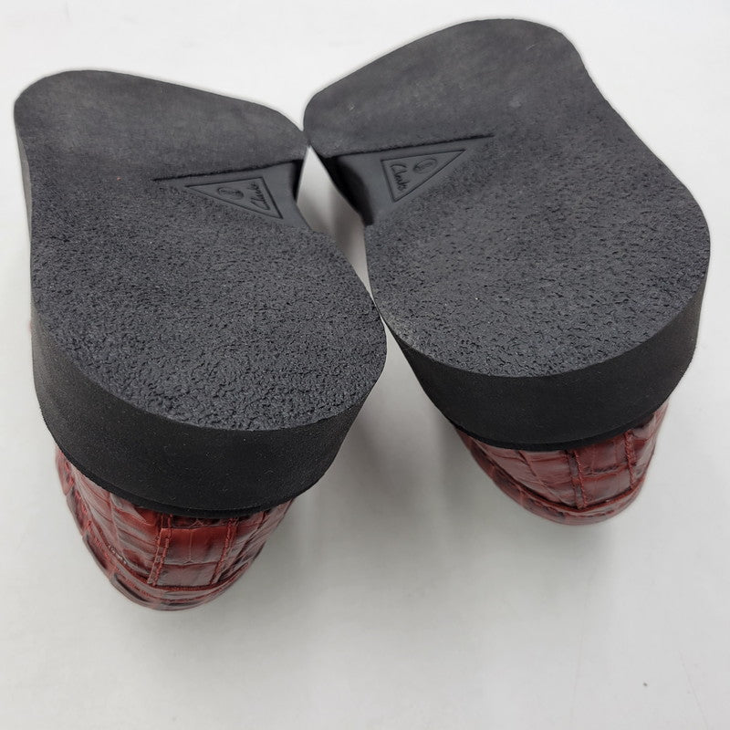 【中古品】【メンズ】 MARTINE ROSE マーティンローズ × CLARKS クラークス 261833307095 WOMEN'S TORVIEW トービュー 靴 164-260706-kh-11-izu サイズ：UK 9.5 カラー：バーガンディー 万代Net店