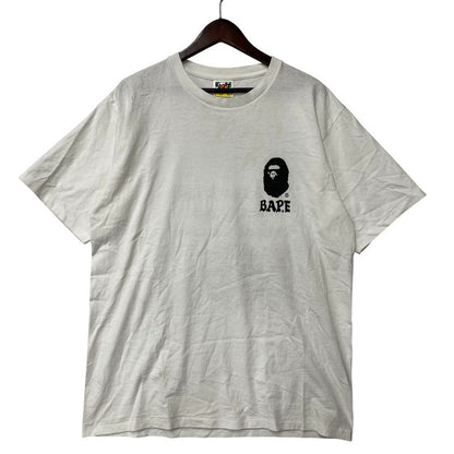 【中古品】【メンズ】 A BATHING APE アベイシングエイプ JAPAN CULTURE LETTERED TEE 001TEJ701013M ジャパン カルチャー レタード Tシャツ 半袖 142-260713-as-11-izu サイズ：XL カラー：ホワイト 万代Net店