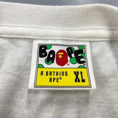 【中古品】【メンズ】 A BATHING APE アベイシングエイプ JAPAN CULTURE LETTERED TEE 001TEJ701013M ジャパン カルチャー レタード Tシャツ 半袖 142-260713-as-11-izu サイズ：XL カラー：ホワイト 万代Net店