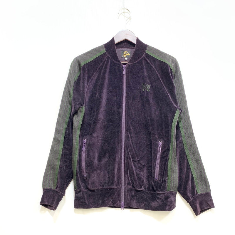 【中古品】【メンズ】 NEEDLES ニードルス J0227 21AW VELOUR TRACK JACKET ベロア トラック ジャケット アウター　 140-260708-yn-07-izu サイズ：XS カラー：パープル 万代Net店
