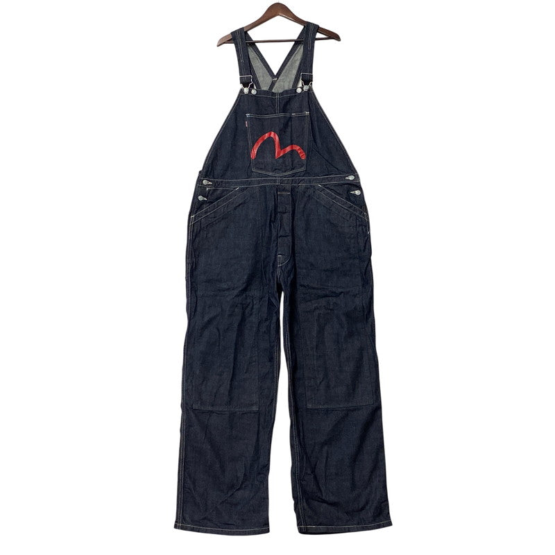 【中古品】【メンズ】 EVISU エヴィス カモメ×戒 DENIM DOUBLEKNEE OVERALLS デニム ダブルニー オーバーオール 145-260706-cs-10-izu サイズ：42 カラー：インディゴ 万代Net店