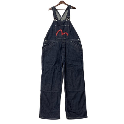 【中古品】【メンズ】 EVISU エヴィス カモメ×戒 DENIM DOUBLEKNEE OVERALLS デニム ダブルニー オーバーオール 145-260706-cs-10-izu サイズ：42 カラー：インディゴ 万代Net店