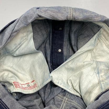 【中古品】【メンズ】 EVISU エヴィス カモメ×戒 DENIM DOUBLEKNEE OVERALLS デニム ダブルニー オーバーオール 145-260706-cs-10-izu サイズ：42 カラー：インディゴ 万代Net店