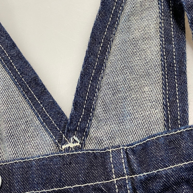 【中古品】【メンズ】 EVISU エヴィス カモメ×戒 DENIM DOUBLEKNEE OVERALLS デニム ダブルニー オーバーオール 145-260706-cs-10-izu サイズ：42 カラー：インディゴ 万代Net店