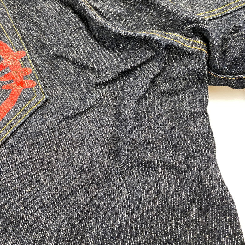 【中古品】【メンズ】 EVISU エヴィス LOT.2000 TIGER PRESHRUNK カモメ×ネコ PRINT DENIM PANTS タイガープレシュリンク プリント デニム パンツ ボトムス ズボン 156-260706-cs-11-izu サイズ：42×32 カラー：インディゴ 万代Net店