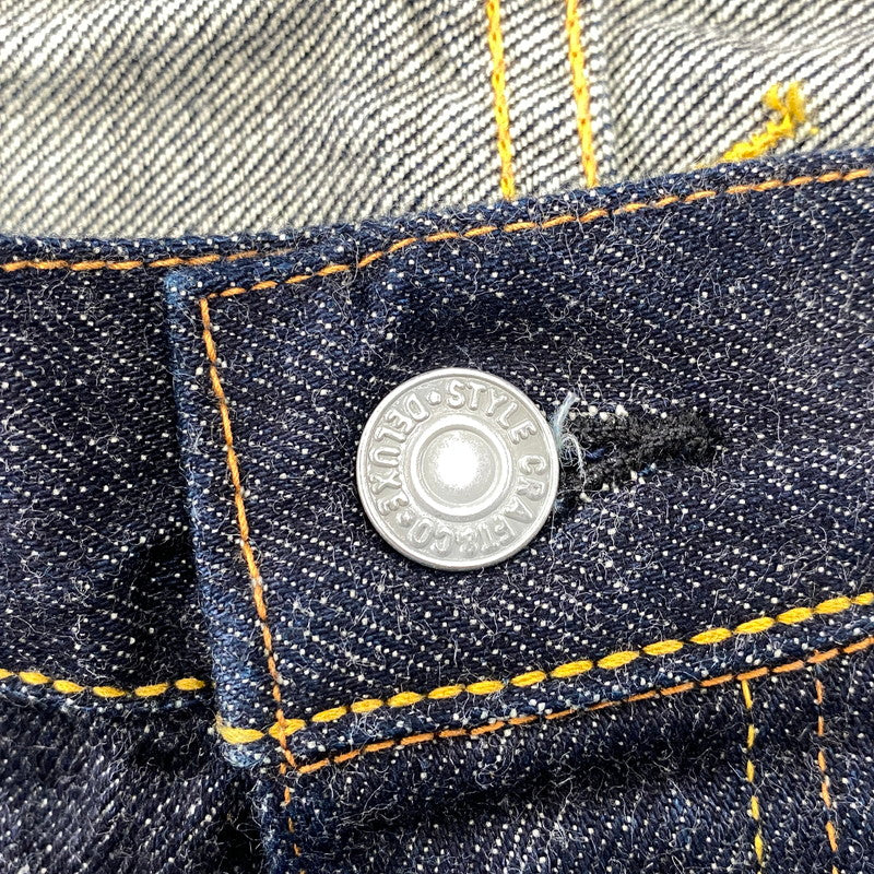 【中古品】【メンズ】 EVISU エヴィス LOT.2000 TIGER PRESHRUNK カモメ×ネコ PRINT DENIM PANTS タイガープレシュリンク プリント デニム パンツ ボトムス ズボン 156-260706-cs-11-izu サイズ：42×32 カラー：インディゴ 万代Net店