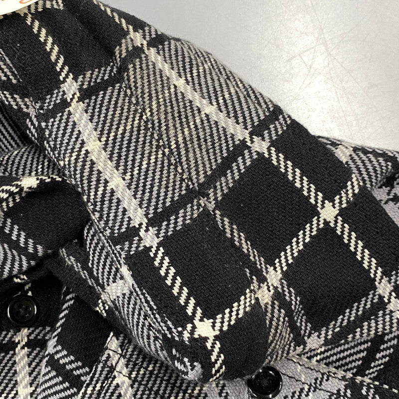 【中古品】【メンズ】 FIVE BROTHER ファイブブラザー CHECK FLANNEL LS SHIRT チェック フランネル ロングスリーブ シャツ 長袖 145-260713-as-10-izu サイズ：L カラー：ブラック×グレー 万代Net店
