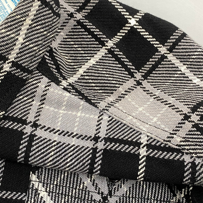 【中古品】【メンズ】 FIVE BROTHER ファイブブラザー CHECK FLANNEL LS SHIRT チェック フランネル ロングスリーブ シャツ 長袖 145-260713-as-10-izu サイズ：L カラー：ブラック×グレー 万代Net店