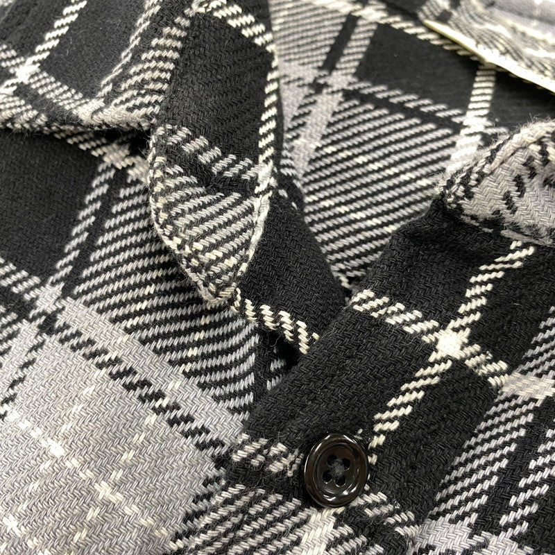 【中古品】【メンズ】 FIVE BROTHER ファイブブラザー CHECK FLANNEL LS SHIRT チェック フランネル ロングスリーブ シャツ 長袖 145-260713-as-10-izu サイズ：L カラー：ブラック×グレー 万代Net店