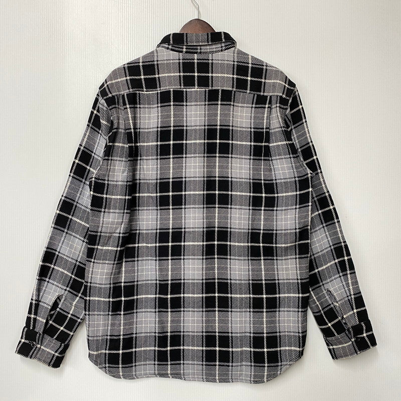 【中古品】【メンズ】 FIVE BROTHER ファイブブラザー CHECK FLANNEL LS SHIRT チェック フランネル ロングスリーブ シャツ 長袖 145-260713-as-10-izu サイズ：L カラー：ブラック×グレー 万代Net店