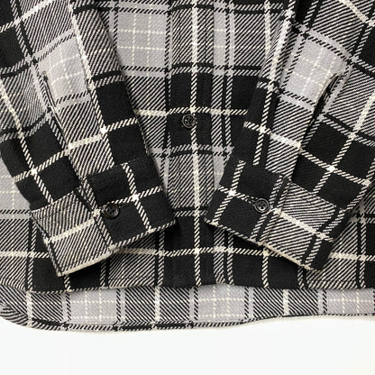 【中古品】【メンズ】 FIVE BROTHER ファイブブラザー CHECK FLANNEL LS SHIRT チェック フランネル ロングスリーブ シャツ 長袖 145-260713-as-10-izu サイズ：L カラー：ブラック×グレー 万代Net店