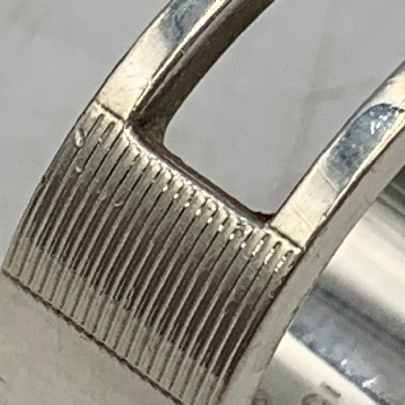 【中古品】【メンズ/レディース】 GUCCI グッチ 925 ブランデッド G RING　指輪 アクセサリー 182-260707-yn-06-izu サイズ：17 カラー：シルバー 万代Net店