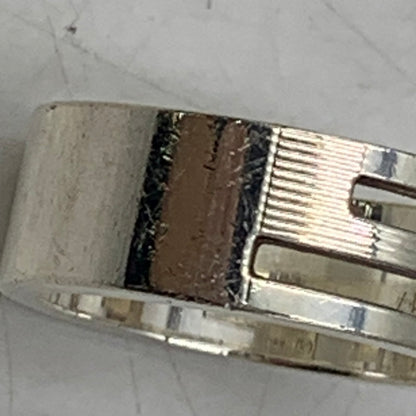 【中古品】【メンズ/レディース】 GUCCI グッチ 925 ブランデッド G RING　指輪 アクセサリー 182-260707-yn-06-izu サイズ：17 カラー：シルバー 万代Net店