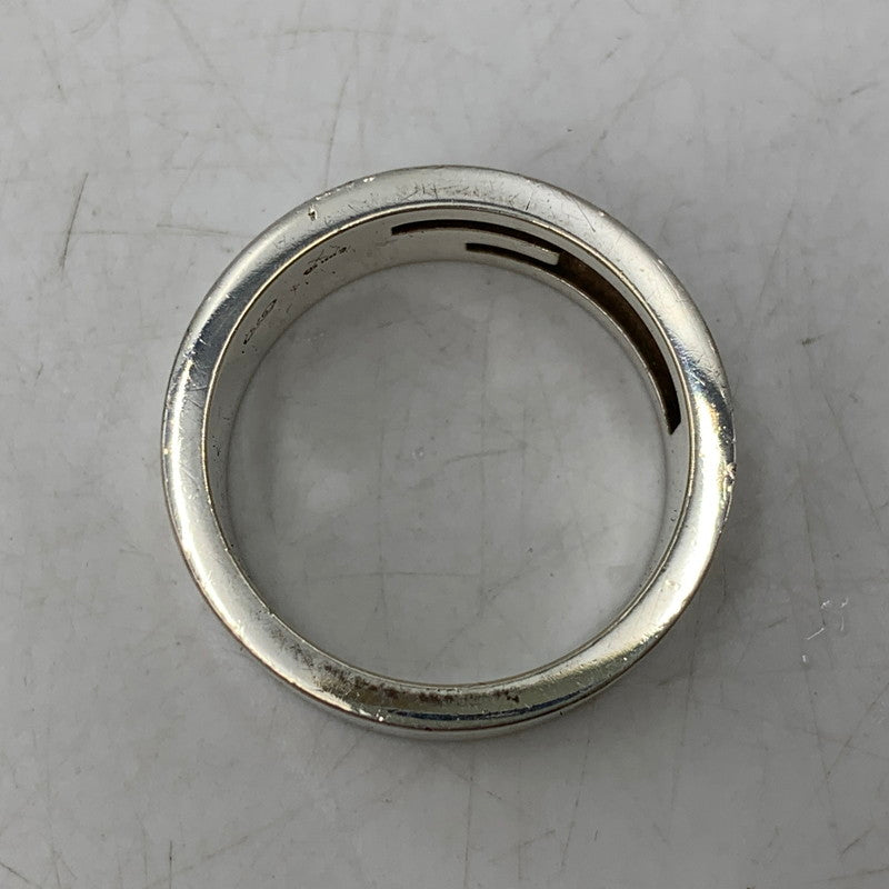 【中古品】【メンズ/レディース】 GUCCI グッチ 925 ブランデッド G RING　指輪 アクセサリー 182-260707-yn-06-izu サイズ：17 カラー：シルバー 万代Net店