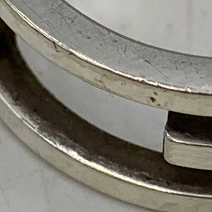 【中古品】【メンズ/レディース】 GUCCI グッチ 925 ブランデッド G RING　指輪 アクセサリー 182-260707-yn-06-izu サイズ：17 カラー：シルバー 万代Net店