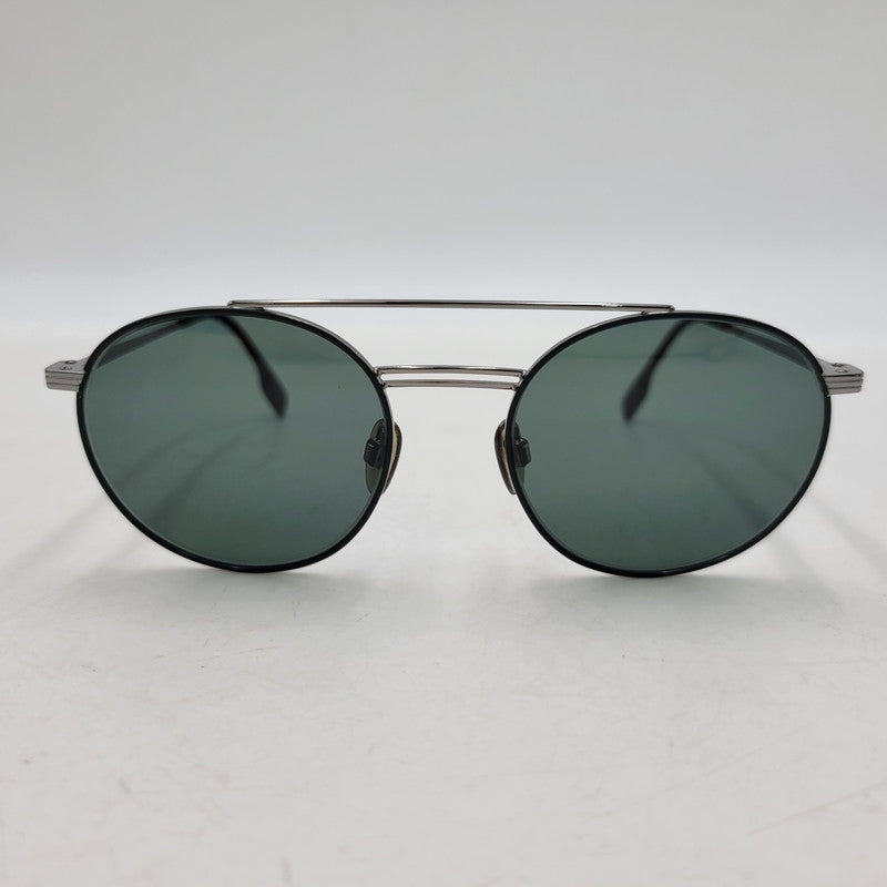 【中古品】【メンズ/レディース】 BURBERRY バーバリー SUNGLASSES B 3109 サングラス 183-260708-as-21-izu サイズ：53□19-145 カラー：シルバー×グリーン系 万代Net店