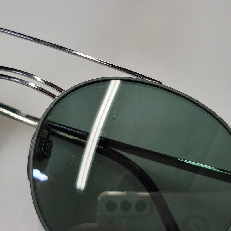 【中古品】【メンズ/レディース】 BURBERRY バーバリー SUNGLASSES B 3109 サングラス 183-260708-as-21-izu サイズ：53□19-145 カラー：シルバー×グリーン系 万代Net店