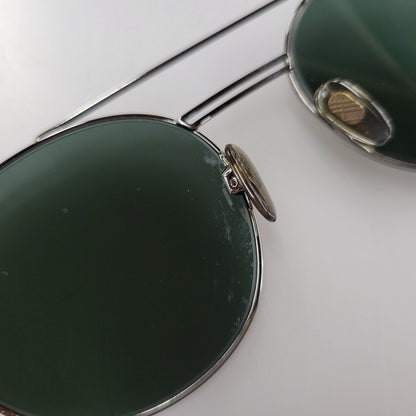 【中古品】【メンズ/レディース】 BURBERRY バーバリー SUNGLASSES B 3109 サングラス 183-260708-as-21-izu サイズ：53□19-145 カラー：シルバー×グリーン系 万代Net店