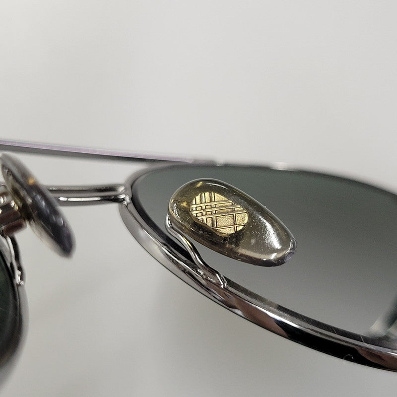 【中古品】【メンズ/レディース】 BURBERRY バーバリー SUNGLASSES B 3109 サングラス 183-260708-as-21-izu サイズ：53□19-145 カラー：シルバー×グリーン系 万代Net店
