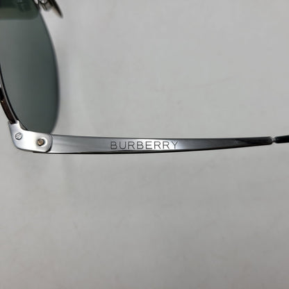 【中古品】【メンズ/レディース】 BURBERRY バーバリー SUNGLASSES B 3109 サングラス 183-260708-as-21-izu サイズ：53□19-145 カラー：シルバー×グリーン系 万代Net店