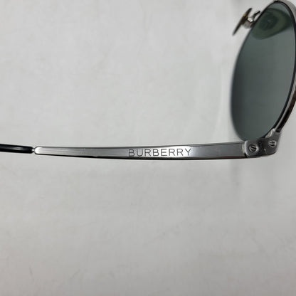 【中古品】【メンズ/レディース】 BURBERRY バーバリー SUNGLASSES B 3109 サングラス 183-260708-as-21-izu サイズ：53□19-145 カラー：シルバー×グリーン系 万代Net店