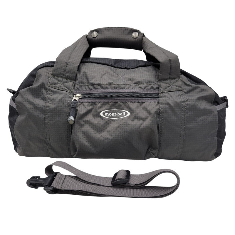 【中古品】【メンズ/レディース】 mont-bell モンベル CHECK L.W DUFFLE BAG ダッフルバッグ カバン 鞄 188-260708-as-18-izu カラー：グレー系×ブラック 万代Net店