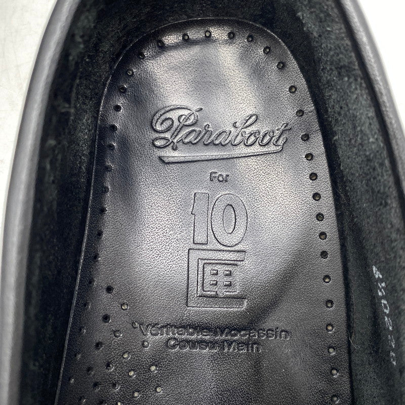 【中古品】【メンズ/レディース】 PARABOOT パラブーツ × TENBOX テンボックス 0220 CORAUX コロー 靴 164-260713-kh-11-izu サイズ：6 1/2 カラー：ブラック×ブラウン 万代Net店