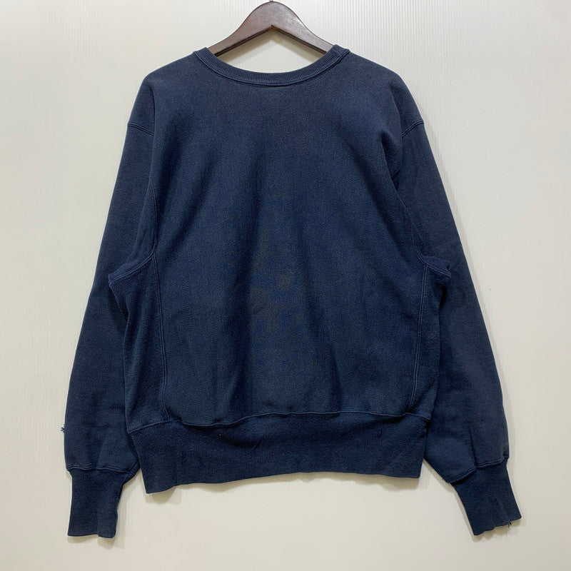 【現状渡し品】【メンズ】 CHANPION チャンピオン DAMAGE REVERSE WEAVE SWEATSHIRT ダメージ リバース ウィーブ スウェットシャツ トップス 146-260709-kh-10-izu カラー：ネイビー 万代Net店