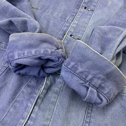 【中古品】【メンズ】 EURO VINTAGE ユーロヴィンテージ MOLESKIN WORK JACKET モールスキン ワーク ジャケット アウター 146-260708-yn-15-izu サイズ：52 カラー：ブルー 万代Net店