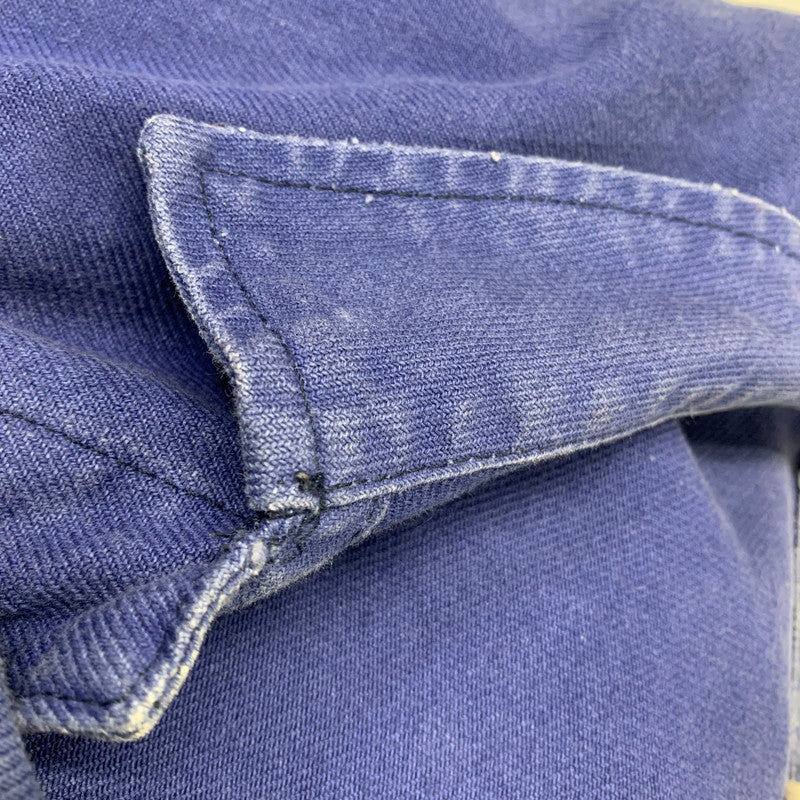 【中古品】【メンズ】 EURO VINTAGE ユーロヴィンテージ MOLESKIN WORK JACKET モールスキン ワーク ジャケット アウター 146-260708-yn-15-izu サイズ：52 カラー：ブルー 万代Net店