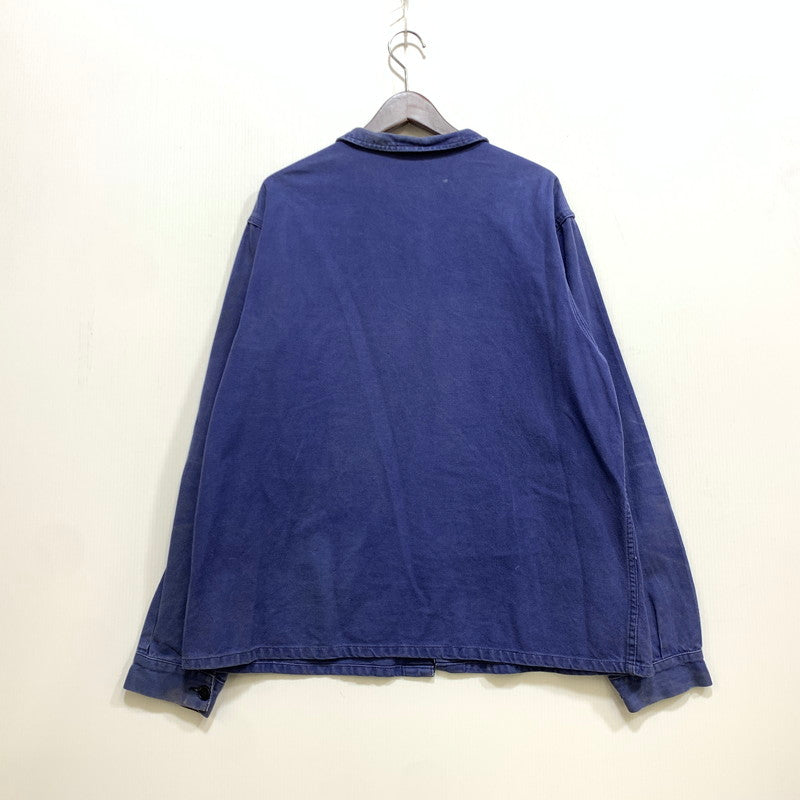 【中古品】【メンズ】 EURO VINTAGE ユーロヴィンテージ MOLESKIN WORK JACKET モールスキン ワーク ジャケット アウター 146-260708-yn-15-izu サイズ：52 カラー：ブルー 万代Net店
